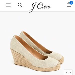 BNIB J Crew Seville espadrille wedges